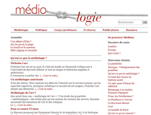 Tablet Screenshot of mediologie.org